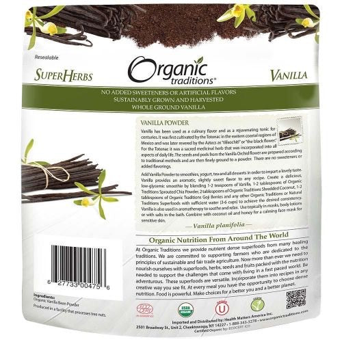 VANILLA POWDER 50G ORGANIC TRADITIONS Fashion