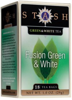 TEA STASH GREEN & WHITE 18BA Online now