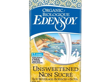 LAIT SOY 946M UNSWEETENED EDENSOY Hot on Sale