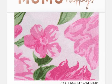 Bridesmaid Fabric Swatch ~ Cottage Floral Pink For Cheap