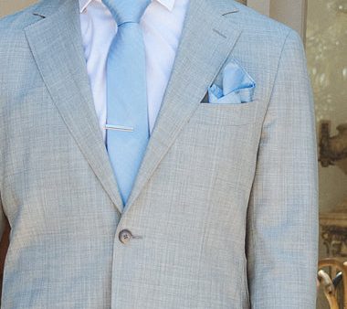 Sam Pocket Square ~ Baby Blue For Discount