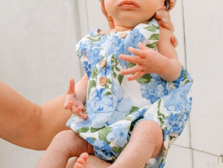 Rowan Onesie ~ Cottage Floral Blue Discount