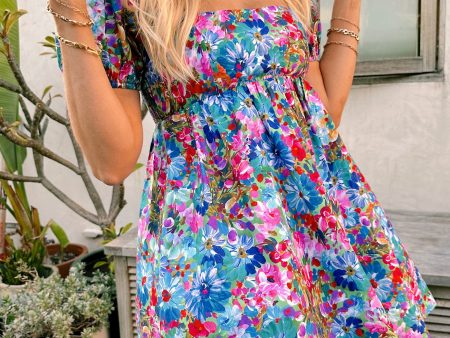 Smitten Babydoll Dress ~ Painterly Meadows Supply