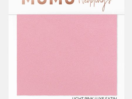 Bridesmaid Fabric Swatch ~ Light Pink Luxe Satin Online