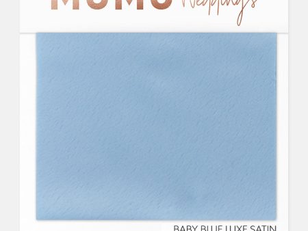 Bridesmaid Fabric Swatch ~ Baby Blue Luxe Satin For Cheap