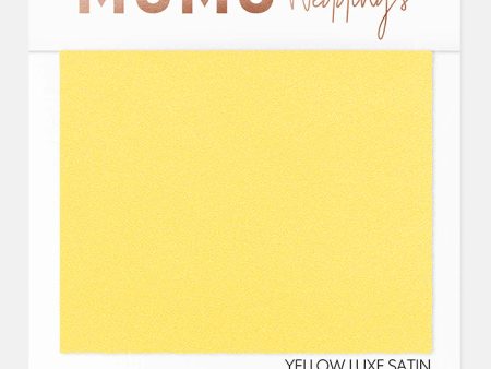 Bridesmaid Fabric Swatch ~ Yellow Luxe Satin Online Sale